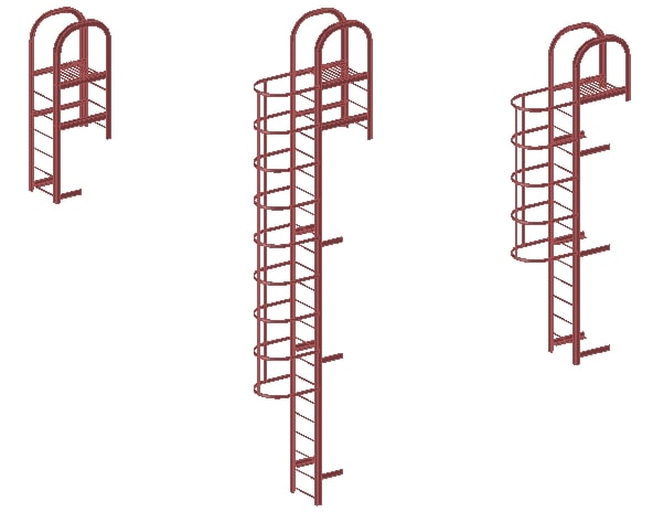 Вертикальная лестница П1