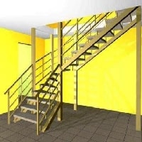 Проект пожарной маршевой лестницы
