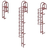 Вертикальная пожарная лестница П1